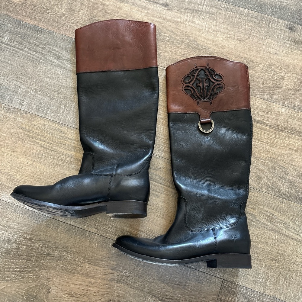 Frye Company women’s riding boots, only wore one time, special details. Size 7.5